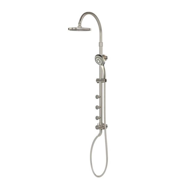Chesterfield Leather Riviera Shower System, Brushed-Nickel CH2461193